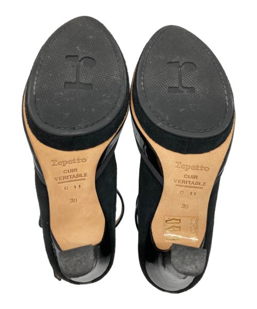 repetto（レペット）repetto (レペット) ストラプヒールパンプス ブラック サイズ:39の古着・服飾アイテム
