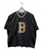 BAGARCHバガーチ）の古着「FOOTBALL JERSEY/フットボールジャージー/フットボールTシャツ」｜ブラック