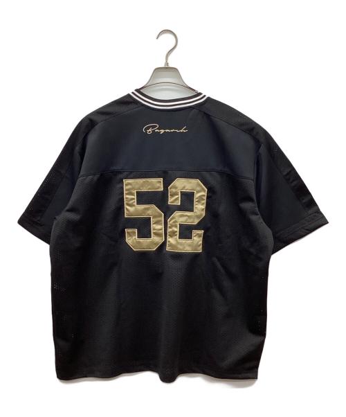 BAGARCH（バガーチ）BAGARCH (バガーチ) FOOTBALL JERSEY/フットボールジャージー/フットボールTシャツ ブラック サイズ:Lの古着・服飾アイテム