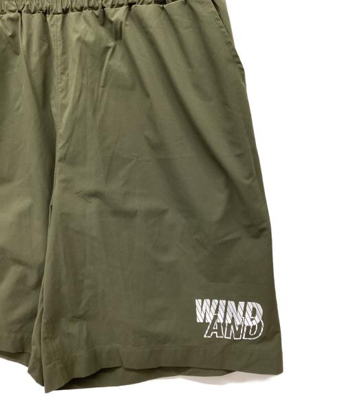 WIND AND SEA（ウィンダンシー）WIND AND SEA (ウィンダンシー) リフレクターロゴショートパンツ オリーブ サイズ:XLの古着・服飾アイテム