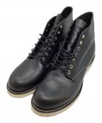 RED WINGレッドウィング）の古着「6-inch Classic Round/+6インチクラシックラウンド/ワークブーツ/ブーツ/25年製」｜ブラック