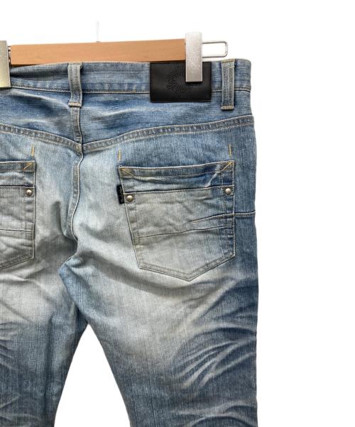 TORNADO MART（トルネードマート）TORNADO MART (トルネードマート) シワ加工デニムパンツ インディゴ サイズ:LLの古着・服飾アイテム