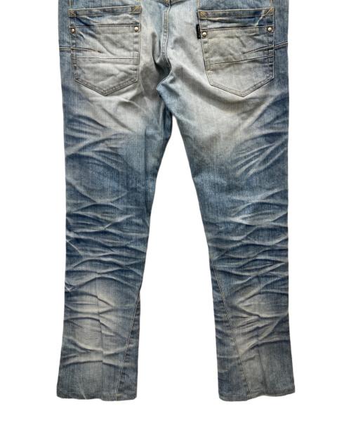 TORNADO MART（トルネードマート）TORNADO MART (トルネードマート) シワ加工デニムパンツ インディゴ サイズ:LLの古着・服飾アイテム