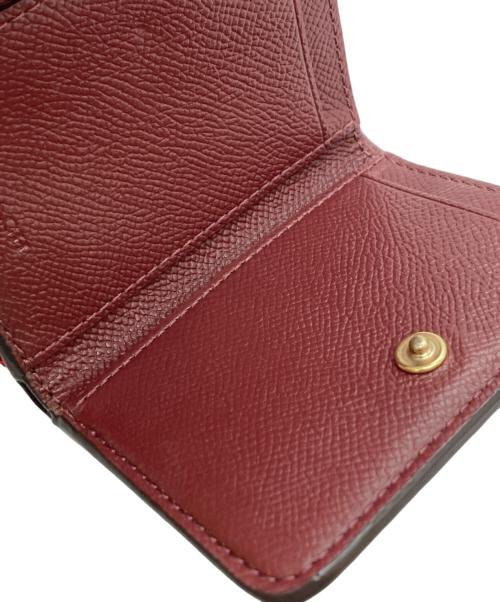 COACH（コーチ）COACH (コーチ) 3つ折り財布 レッドの古着・服飾アイテム