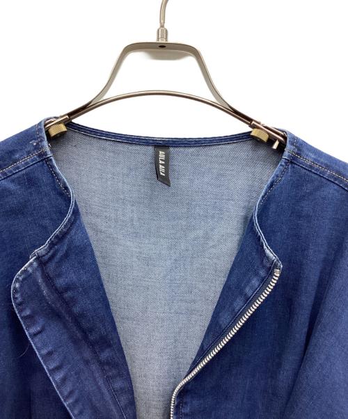 AULA AILA（アウラアイラ）AULA AILA (アウラアイラ) VOLUME SLEEVE DENIM ONE PIECE インディゴの古着・服飾アイテム