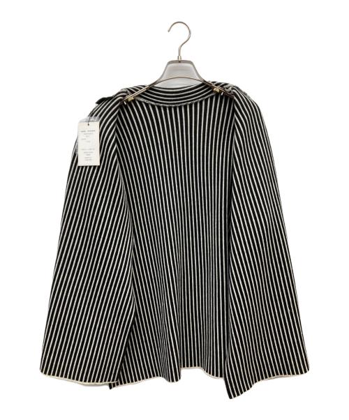 TAN（タン）TAN (タン) バックボタンストライプハイネックニット アイボリー×ブラック サイズ:FREEの古着・服飾アイテム