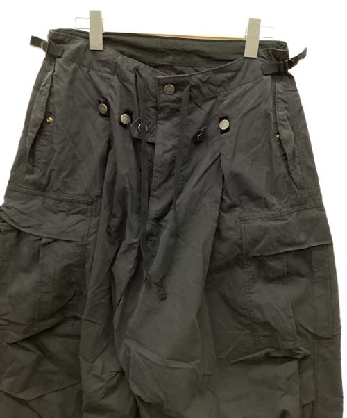 KAPITAL（キャピタル）KAPITAL (キャピタル) リップストップ ジャンボカーゴパンツ ブラック サイズ:Lの古着・服飾アイテム