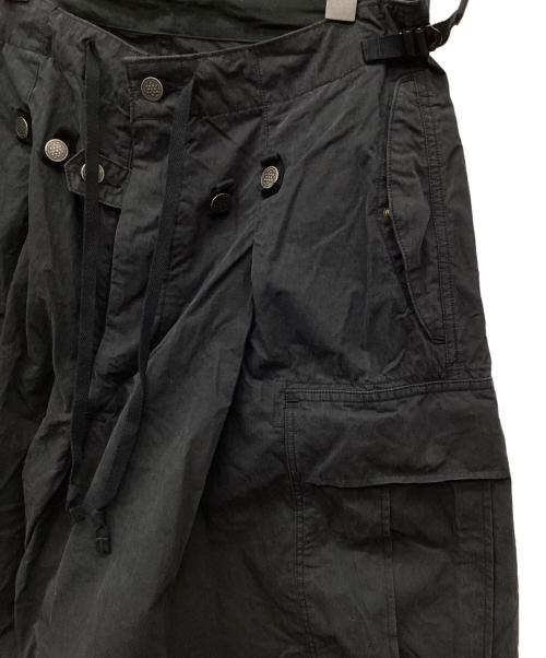 KAPITAL（キャピタル）KAPITAL (キャピタル) リップストップ ジャンボカーゴパンツ ブラック サイズ:Lの古着・服飾アイテム