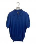 BAFYバフィー）の古着「ニットポロシャツ」｜ネイビー