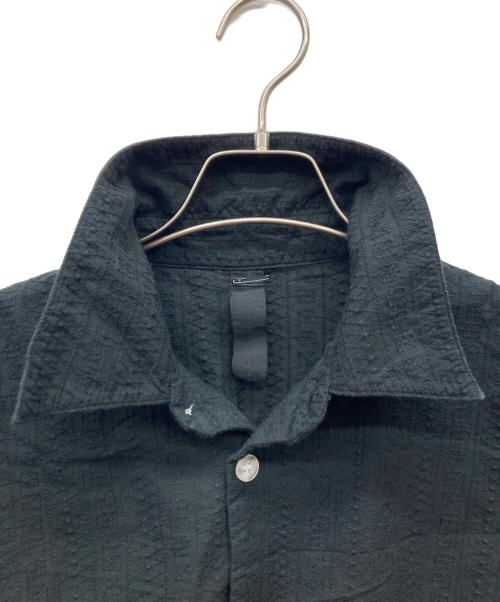 SHINYA KOZUKA（シンヤコズカ）SHINYA KOZUKA (シンヤコズカ) 刺繍パターンL/Sシャツ ブラック サイズ:Mの古着・服飾アイテム