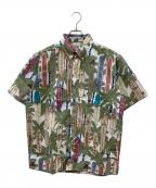 reyn spoonerレイン スプナー）の古着「サーフボード/アロハシャツ」｜ホワイト×グリーン