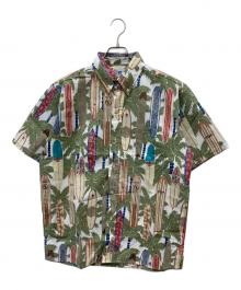 reyn spooner（レイン スプナー）の古着「サーフボード/アロハシャツ」｜ホワイト×グリーン