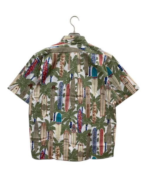 reyn spooner（レイン スプナー）reyn spooner (レイン スプナー) サーフボード/アロハシャツ ホワイト×グリーン サイズ:M 未使用品の古着・服飾アイテム