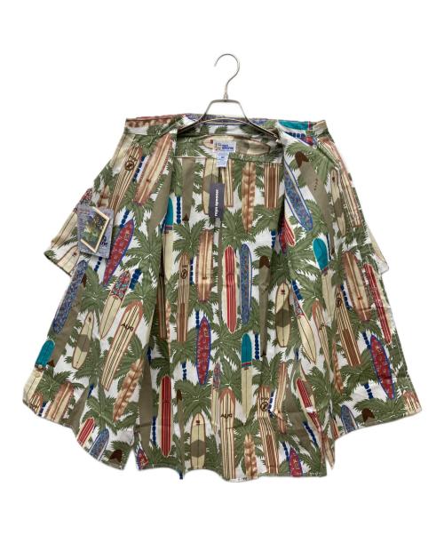 reyn spooner（レイン スプナー）reyn spooner (レイン スプナー) サーフボード/アロハシャツ ホワイト×グリーン サイズ:M 未使用品の古着・服飾アイテム