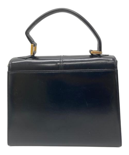Yves Saint Laurent（イヴサンローラン）Yves Saint Laurent (イヴサンローラン) YSLロゴ トップハンドルハンドバッグ ブラックの古着・服飾アイテム
