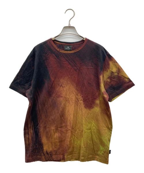PAUL SMITH（ポールスミス）PAUL SMITH (ポールスミス) BERNARD FRIZE アートデザイン Tシャツ ブラウン サイズ:XLの古着・服飾アイテム