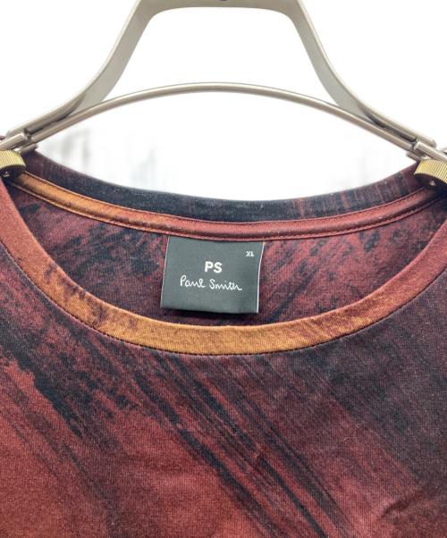 PAUL SMITH（ポールスミス）PAUL SMITH (ポールスミス) BERNARD FRIZE アートデザイン Tシャツ ブラウン サイズ:XLの古着・服飾アイテム