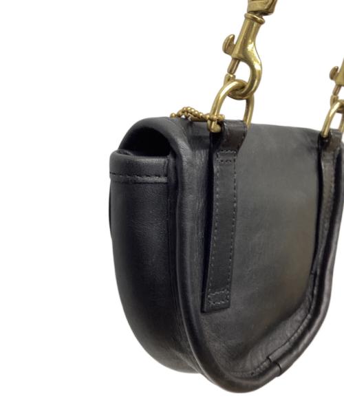 COACH（コーチ）COACH (コーチ) レザーミニポシェット ブラックの古着・服飾アイテム