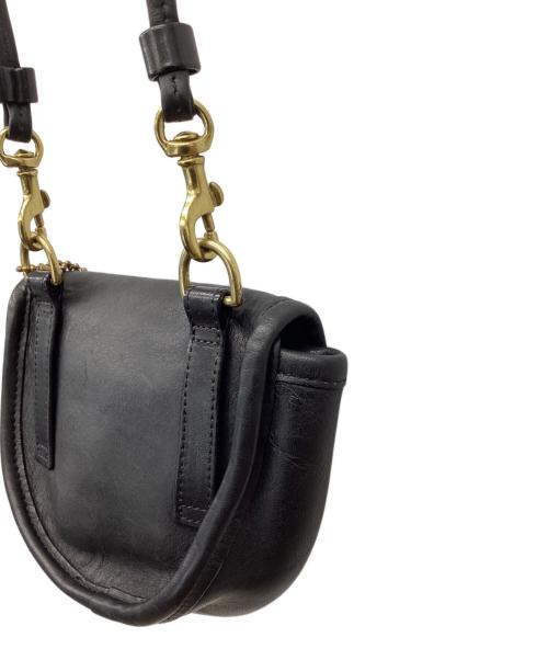 COACH（コーチ）COACH (コーチ) レザーミニポシェット ブラックの古着・服飾アイテム
