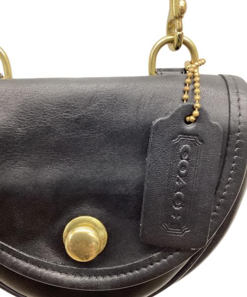 COACH（コーチ）COACH (コーチ) レザーミニポシェット ブラックの古着・服飾アイテム