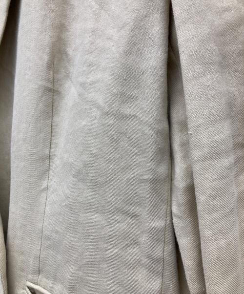INED（イネド）INED (イネド) リネン混ダブルジャケット イエロー サイズ:SIZE 9の古着・服飾アイテム