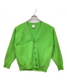 Spick and Span（スピック＆スパン）の古着「23年モデル/片畔ニットカーディガン」｜グリーン