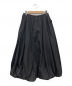 ETRE TOKYOエトレトウキョウ）の古着「ナイロンバルーンボリュームスカート」｜ブラック