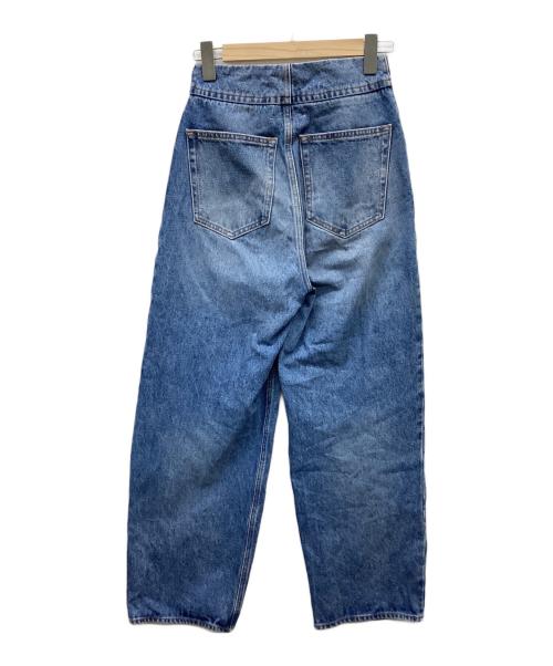 MM6 Maison Margiela（エムエムシックスメゾンマルジェラ）MM6 Maison Margiela (エムエムシックスメゾンマルジェラ) ウォッシュ加工ワイドデニムパンツ インディゴ サイズ:38の古着・服飾アイテム