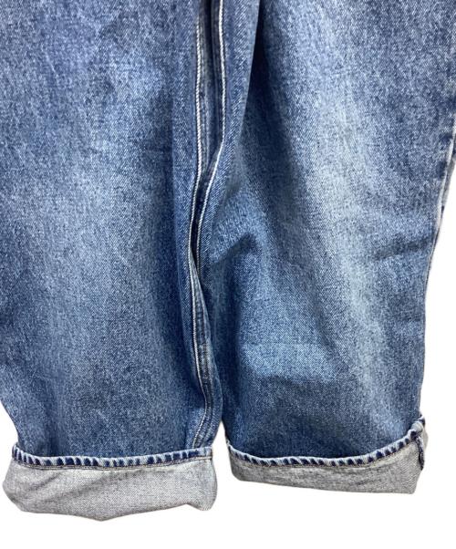 MM6 Maison Margiela（エムエムシックスメゾンマルジェラ）MM6 Maison Margiela (エムエムシックスメゾンマルジェラ) ウォッシュ加工ワイドデニムパンツ インディゴ サイズ:38の古着・服飾アイテム