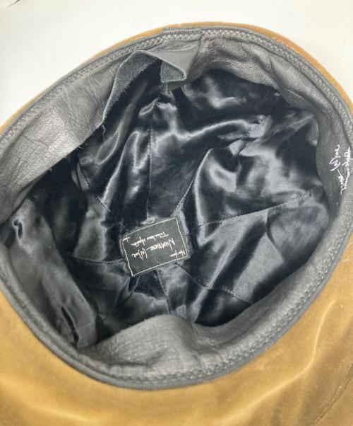 NUMBER (N)INE（ナンバーナイン）NUMBER (N)INE (ナンバーナイン) ベロアキャスケット ブラウンの古着・服飾アイテム