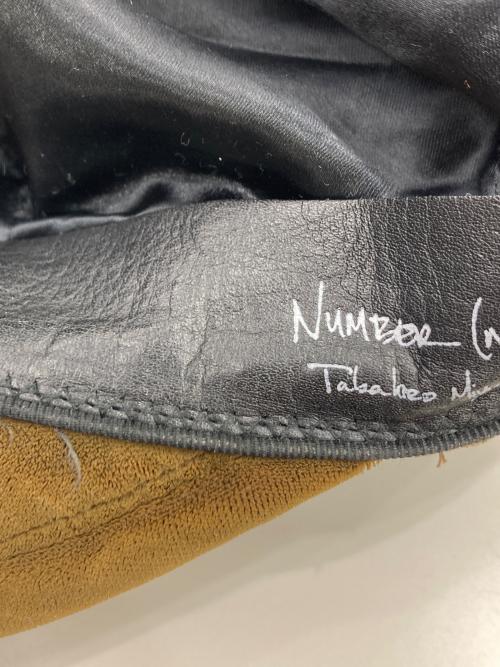 NUMBER (N)INE（ナンバーナイン）NUMBER (N)INE (ナンバーナイン) ベロアキャスケット ブラウンの古着・服飾アイテム