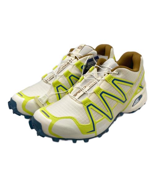 SALOMON（サロモン）SALOMON (サロモン) Speedcross 3 'White Yellow' アイボリー×イエロー サイズ:26 未使用品の古着・服飾アイテム