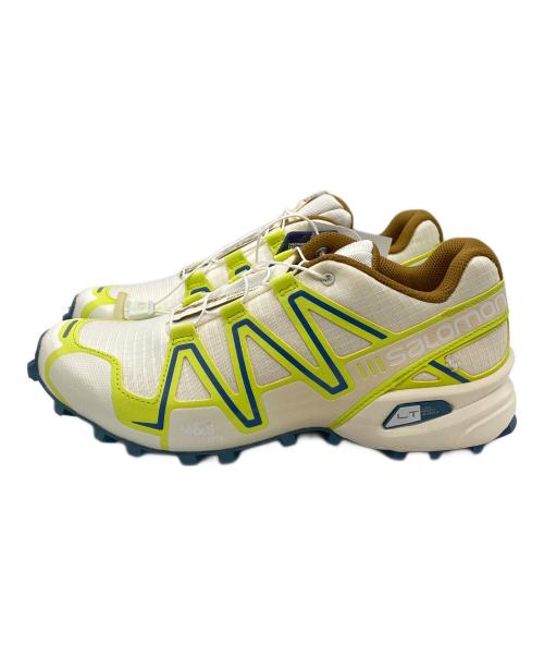 SALOMON（サロモン）SALOMON (サロモン) Speedcross 3 'White Yellow' アイボリー×イエロー サイズ:26 未使用品の古着・服飾アイテム