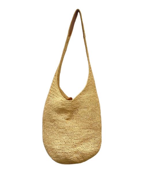 HELEN KAMINSKI（ヘレンカミンスキー）HELEN KAMINSKI  (ヘレンカミンスキー) ラフィアショルダーバッグ ベージュの古着・服飾アイテム