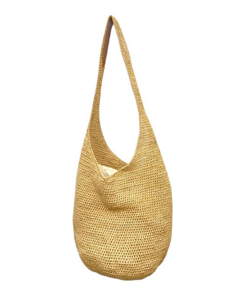 HELEN KAMINSKI（ヘレンカミンスキー）HELEN KAMINSKI  (ヘレンカミンスキー) ラフィアショルダーバッグ ベージュの古着・服飾アイテム