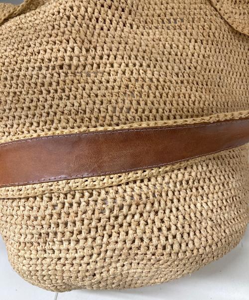 HELEN KAMINSKI（ヘレンカミンスキー）HELEN KAMINSKI  (ヘレンカミンスキー) ラフィアショルダーバッグ ベージュの古着・服飾アイテム