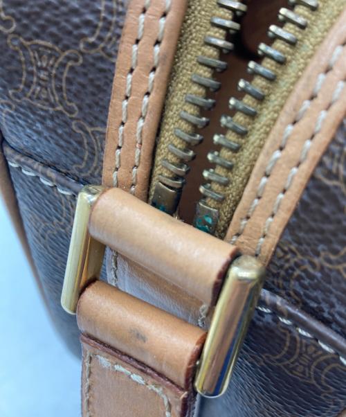 CELINE（セリーヌ）CELINE (セリーヌ) マカダム柄ミニショルダーバッグ ブラウンの古着・服飾アイテム