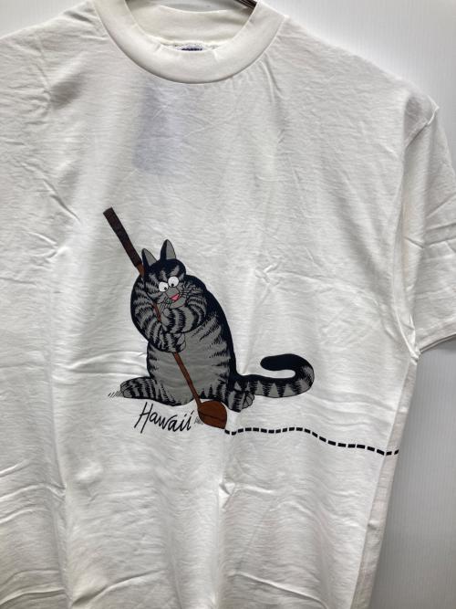 crazy shirts（クレイジーシャツ）crazy shirts (クレイジーシャツ) 90S USA製プリントTシャツ ホワイト サイズ:L 未使用品の古着・服飾アイテム