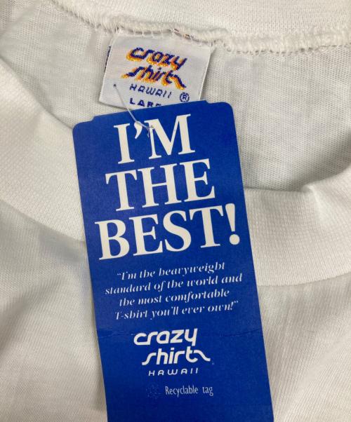crazy shirts（クレイジーシャツ）crazy shirts (クレイジーシャツ) 90S プリントTシャツ ホワイト サイズ:L 未使用品の古着・服飾アイテム