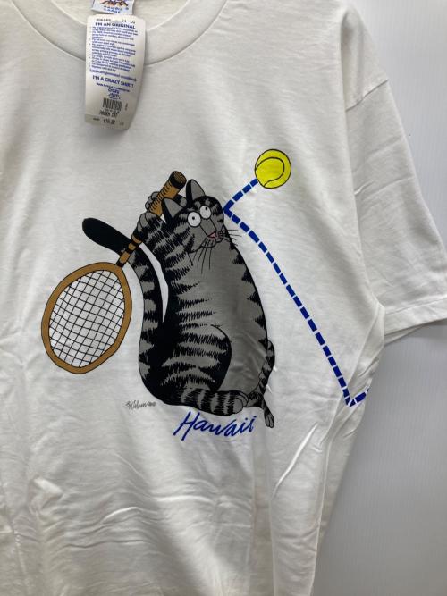 crazy shirts（クレイジーシャツ）crazy shirts (クレイジーシャツ) 90S USA製プリントTシャツ ホワイト サイズ:L 未使用品の古着・服飾アイテム