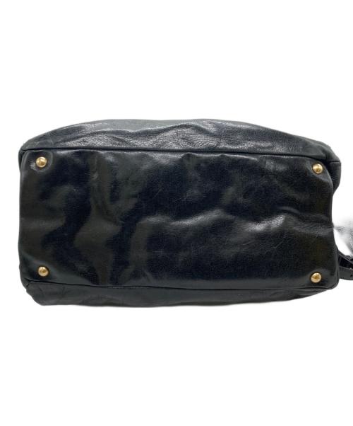 MIU MIU（ミュウミュウ）MIU MIU (ミュウミュウ) Wフラップ2WAYバッグ ブラックの古着・服飾アイテム