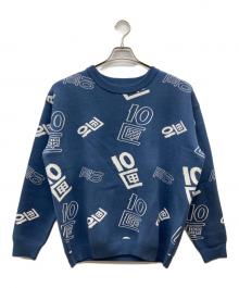 TENBOX（テンボックス）の古着「OG LOGO JACQUARD SWEATER」｜ブルー