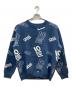 TENBOX（テンボックス）の古着「OG LOGO JACQUARD SWEATER」｜ブルー