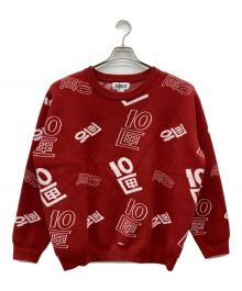 TENBOX（テンボックス）の古着「OG LOGO JACQUARD SWEATER」｜レッド