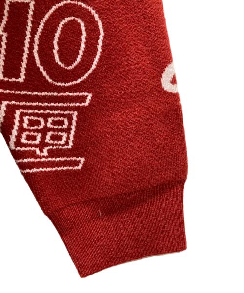 TENBOX（テンボックス）TENBOX (テンボックス) OG LOGO JACQUARD SWEATER レッド サイズ:M 未使用品の古着・服飾アイテム