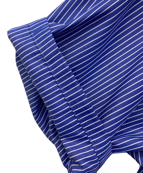 UNIVERSAL OVERALL（ユニバーサルオーバーオール）UNIVERSAL OVERALL B:MING LIFE STORE by BEAMS (ビーミングライフストア バイ ビームス) WORKER'S SHORTSLEEVE ブルー×ホワイト サイズ:XL 未使用品の古着・服飾アイテム