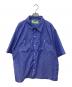 UNIVERSAL OVERALL（ユニバーサルオーバーオール）の古着「WORKER'S SHORTSLEEVE」｜ブルー×ホワイト