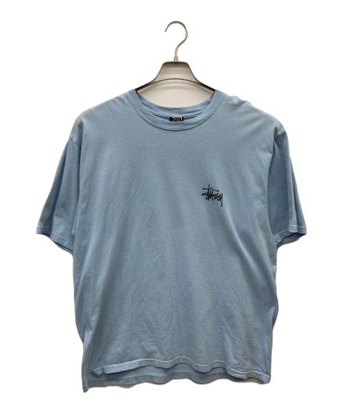 stussy（ステューシー）stussy (ステューシー) バックロゴTシャツ ブルー サイズ:Lの古着・服飾アイテム