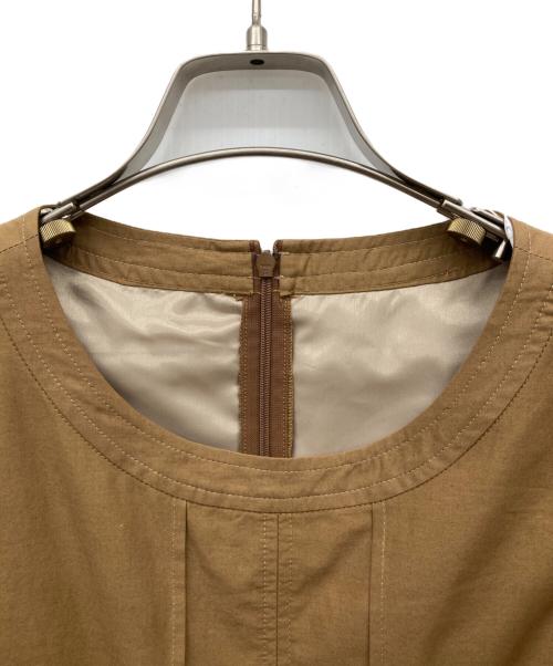 PINORE（ピノーレ）PINORE (ピノーレ) カットワークレースドレス ブラウン サイズ:SIZE 38 未使用品の古着・服飾アイテム