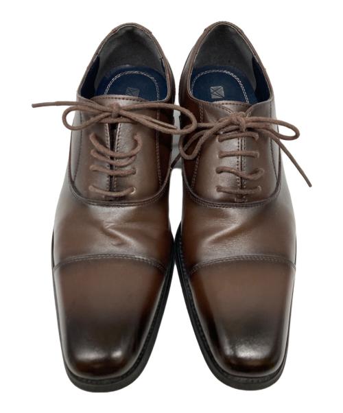 zerbino maurizi（ザビーノ）Zerbino maurizi (ザビーノ) ストレートチップシューズ ブラウン サイズ:24.5の古着・服飾アイテム